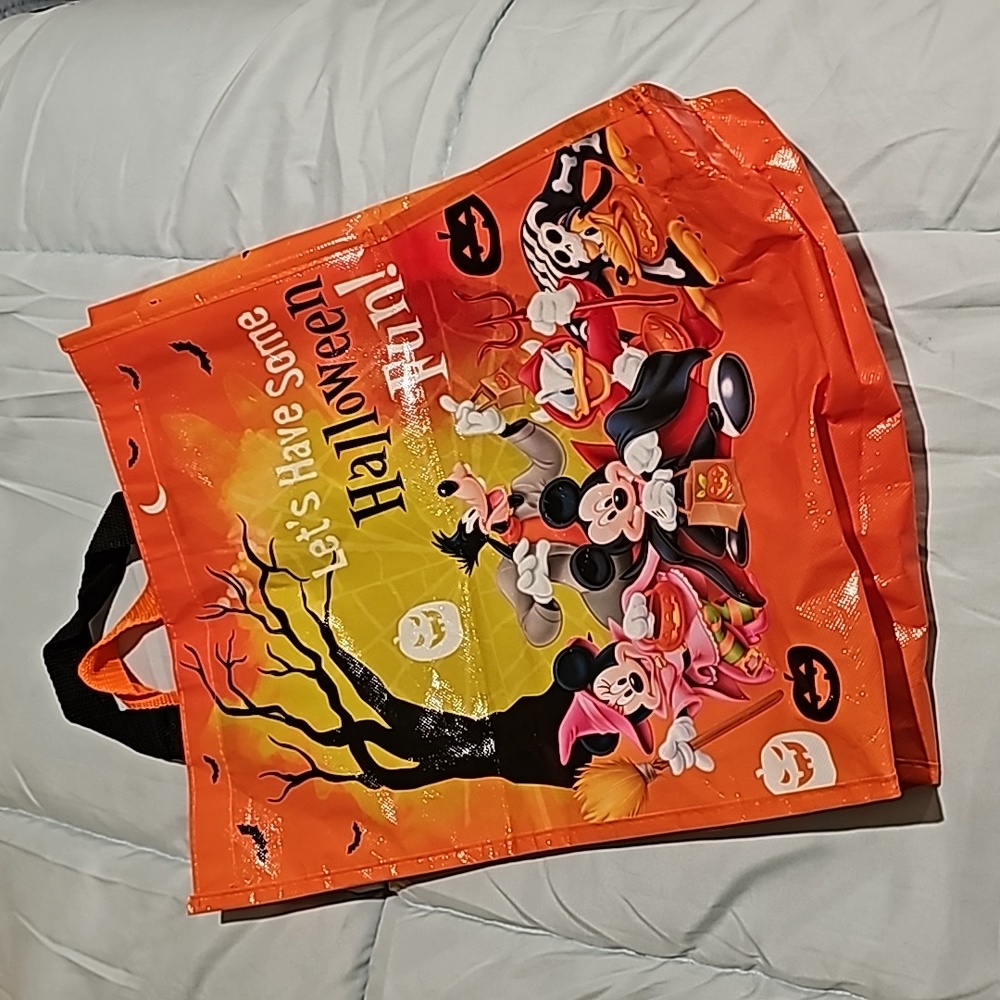 Disney Halloween treats reusable tote bag